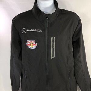 Red Bull Salzburg High Mock Neck Full Zip Jacket by Warrior XXL 2XL Black Coat